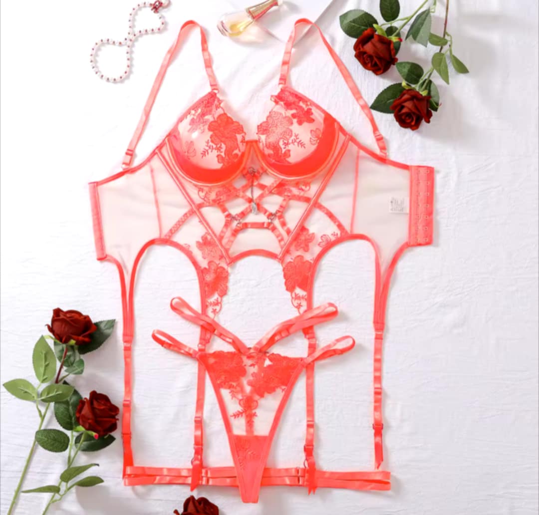 Lingerie corail néon