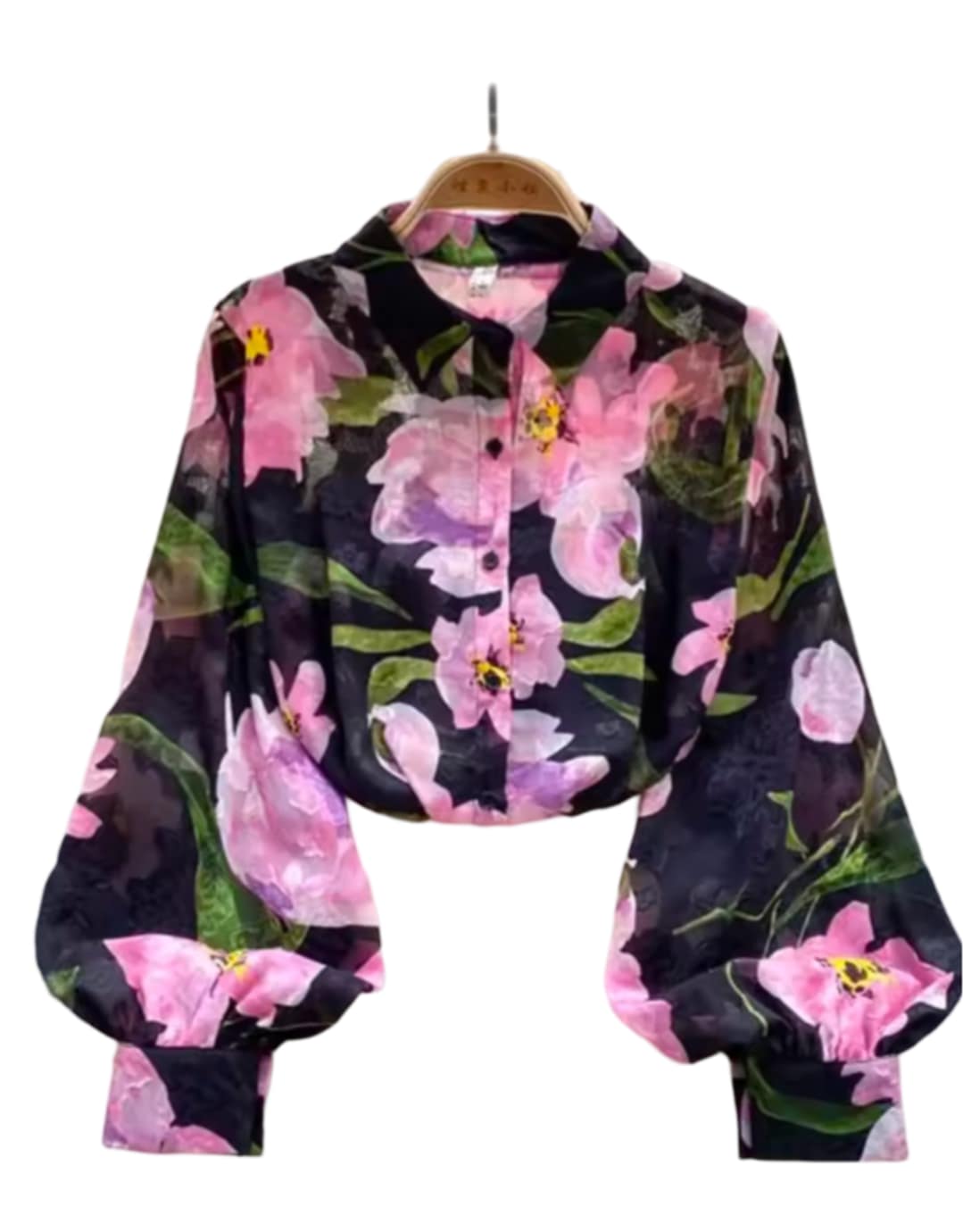 Chemise du printemps en mousseline fleurie