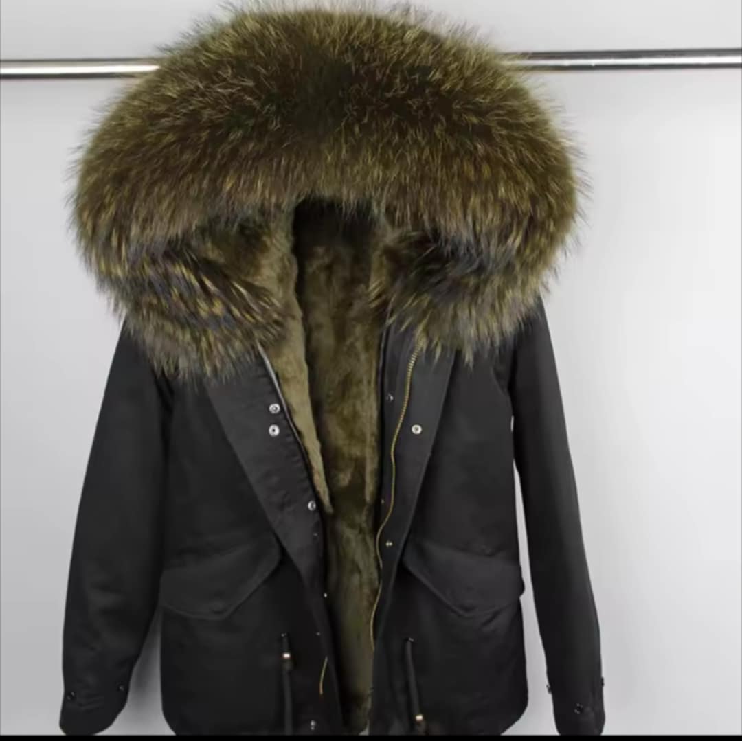 Manteau Insane court en fourrure véritable luxury