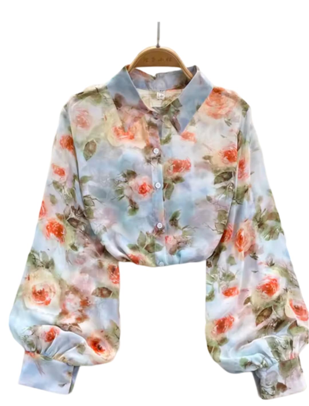 Chemise du printemps en mousseline fleurie