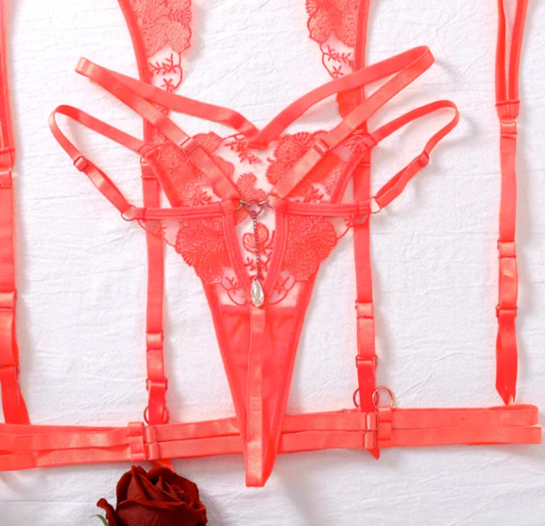 Lingerie corail néon