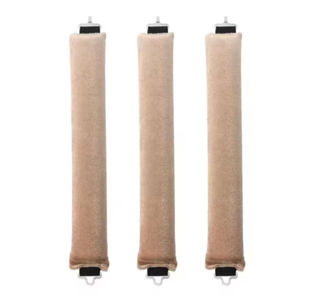Rouleaux bigoudis de luxe en velours 3 pièces