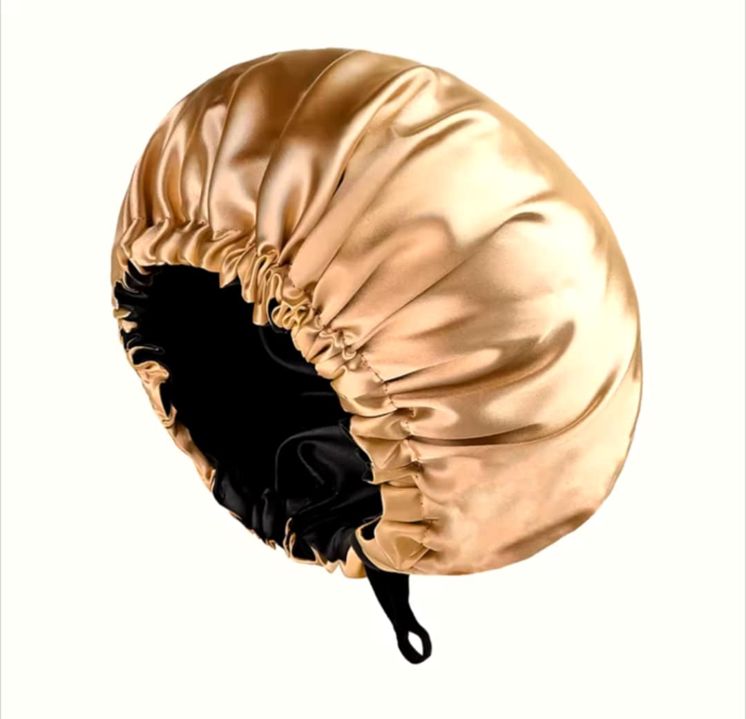 Bonnet de protection en satin pour extensions capillaires