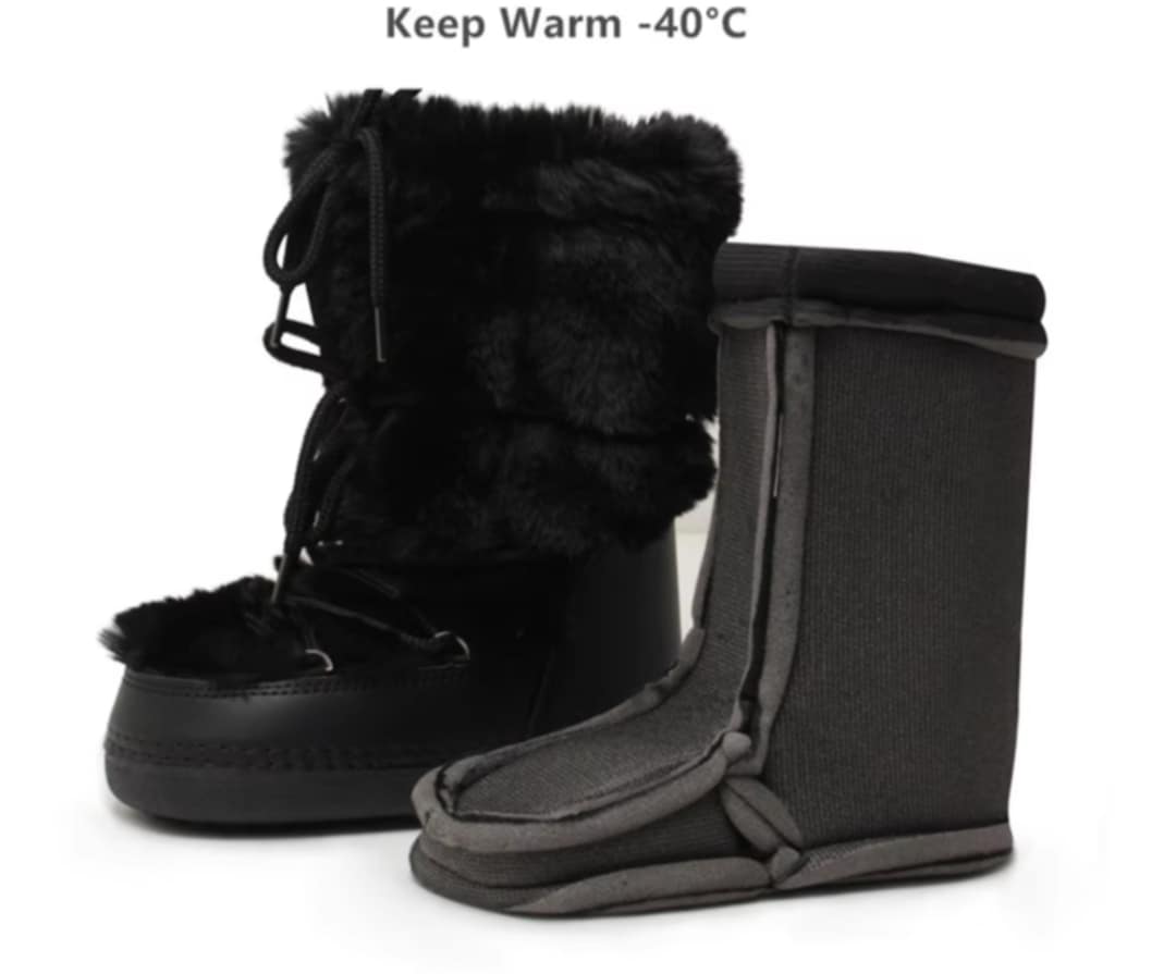 Bottes en fourrure de lapin véritable