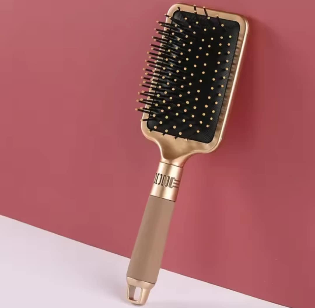 Ensemble de 3 brosses à cheveux or