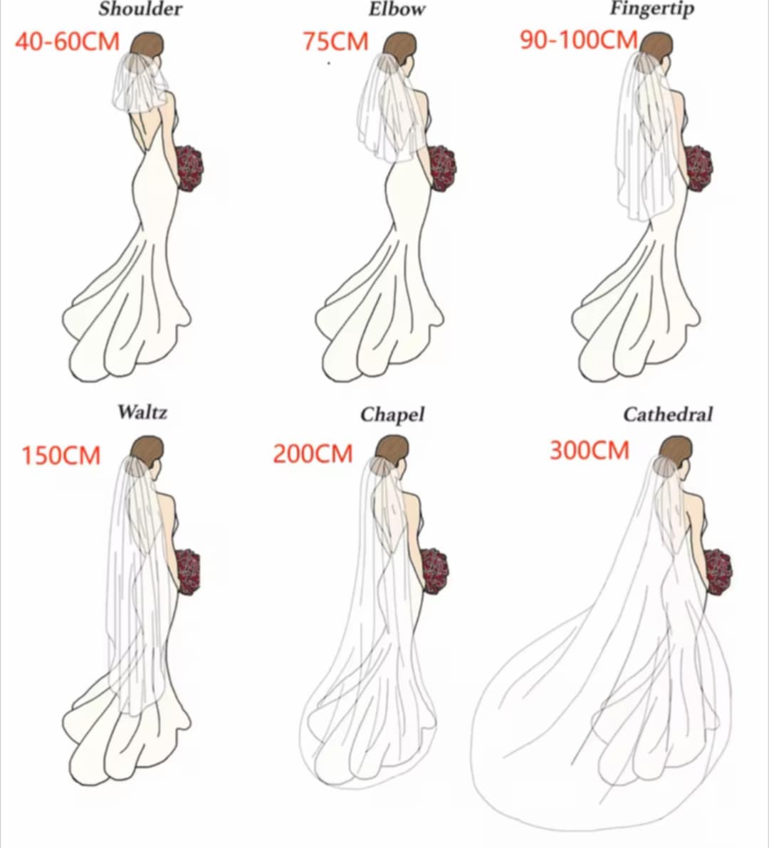 Voile de mariée court avec perles