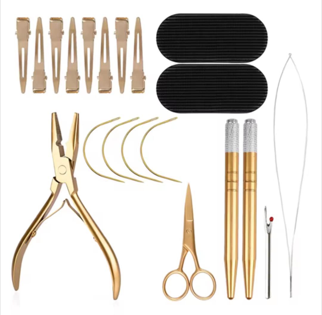 Ensemble de départ pour extensions à tissage et micro-billes