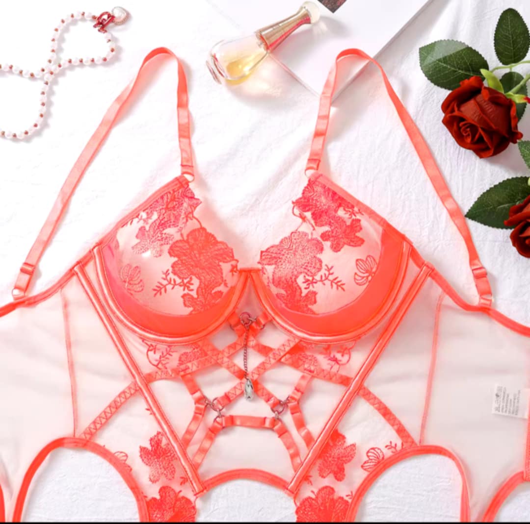 Lingerie corail néon