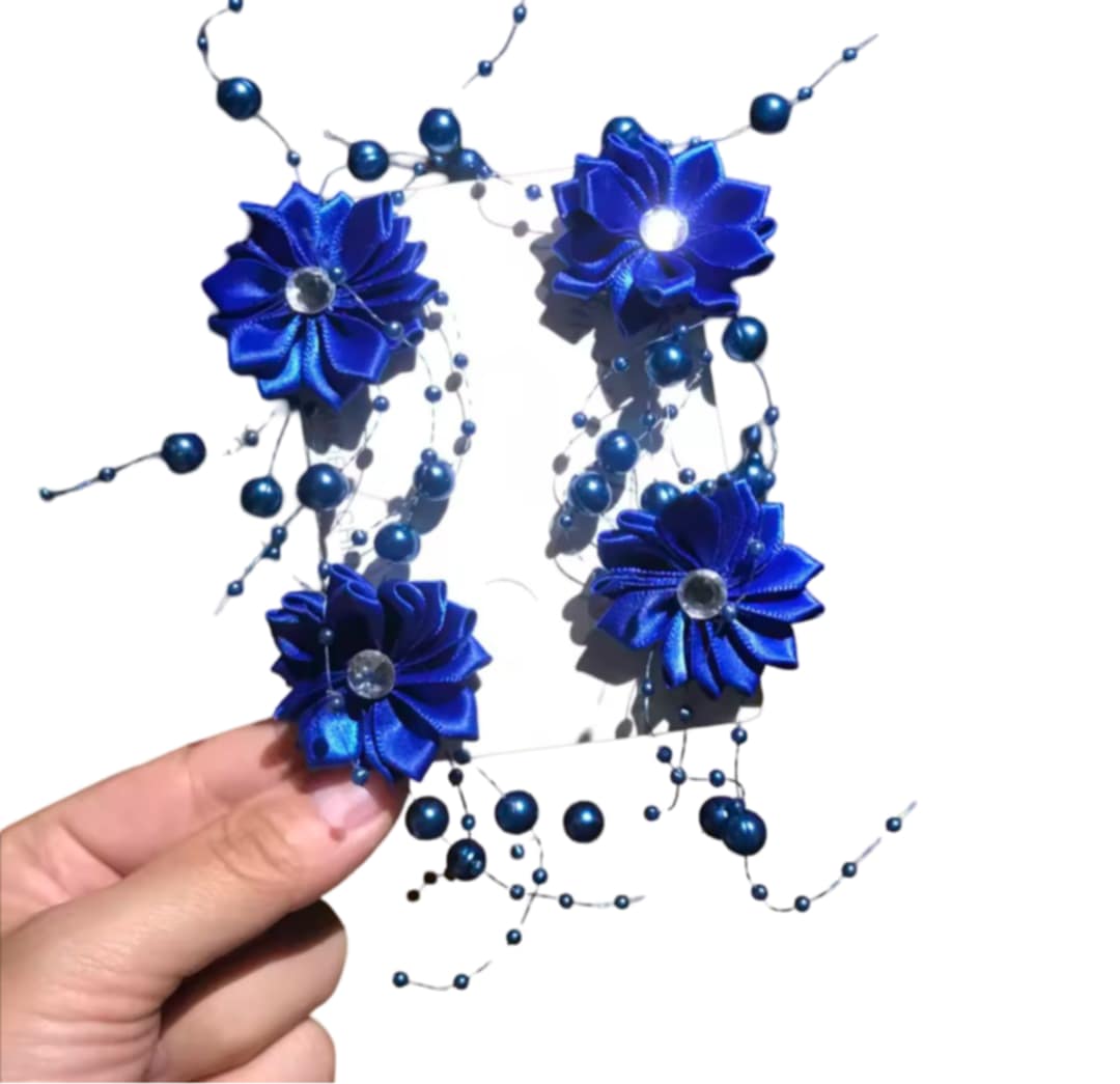Pinces à cheveux en fleur de cristal