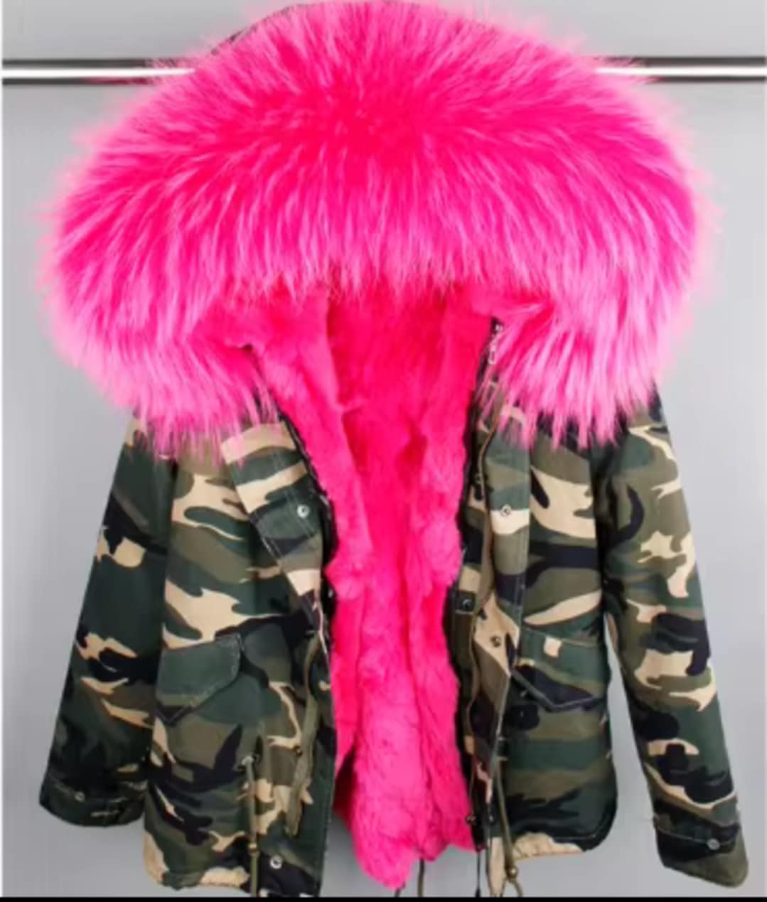 Manteau Insane court en fourrure véritable luxury