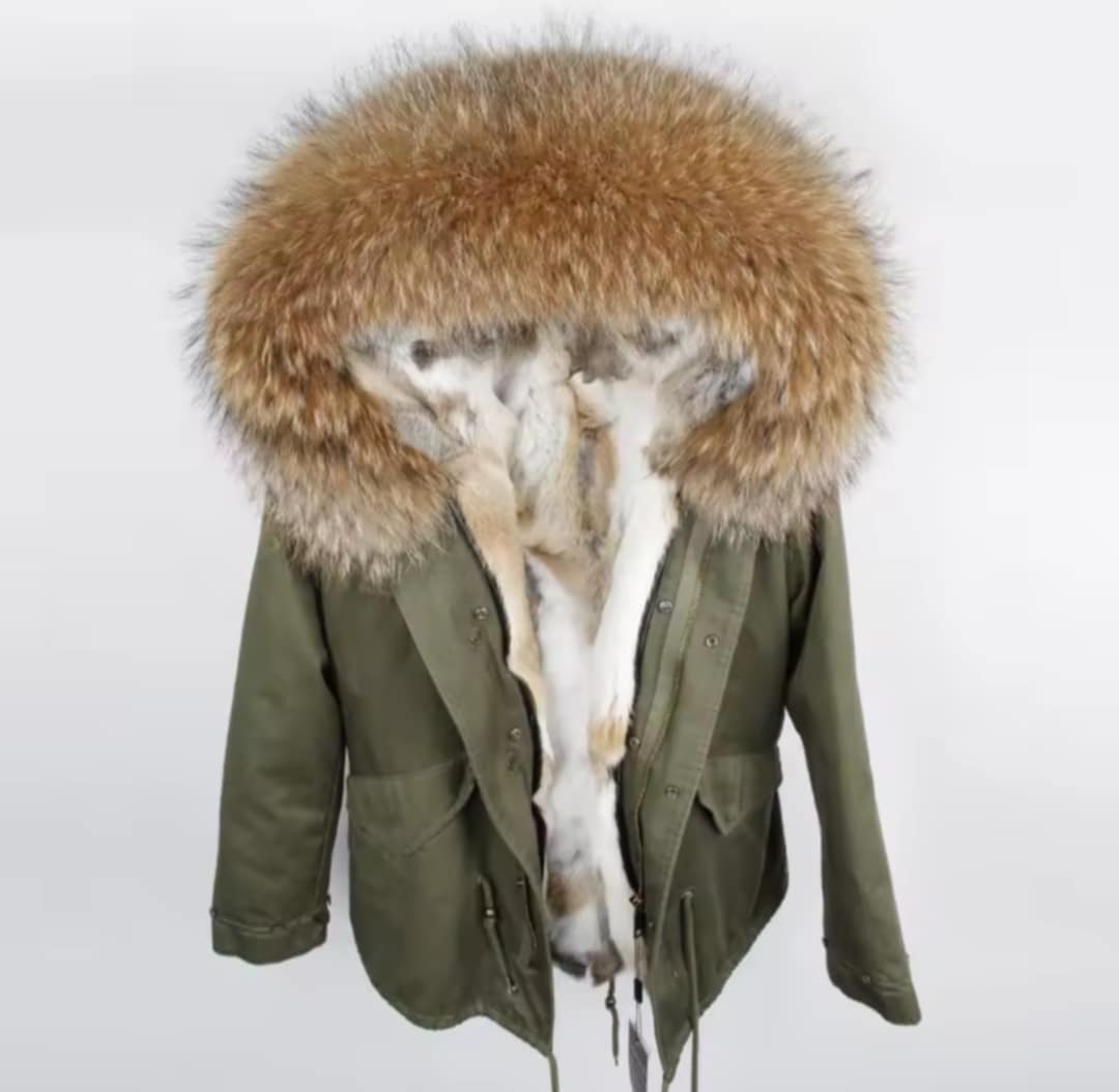 Manteau Insane court en fourrure véritable luxury