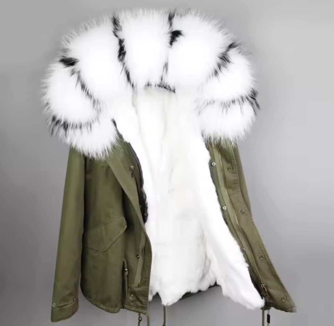 Manteau Insane court en fourrure véritable luxury