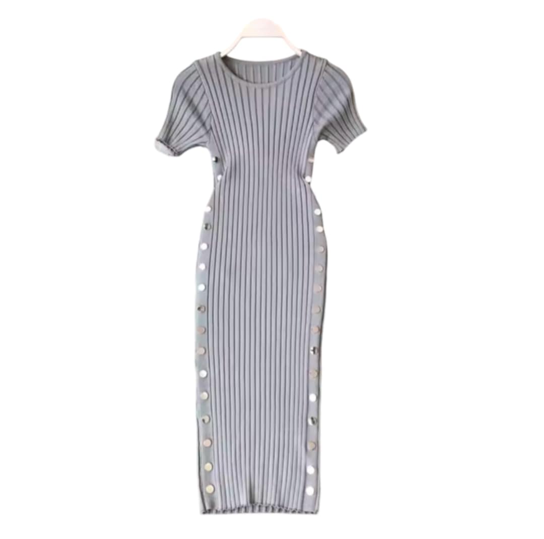 Robe élégante boutonnée