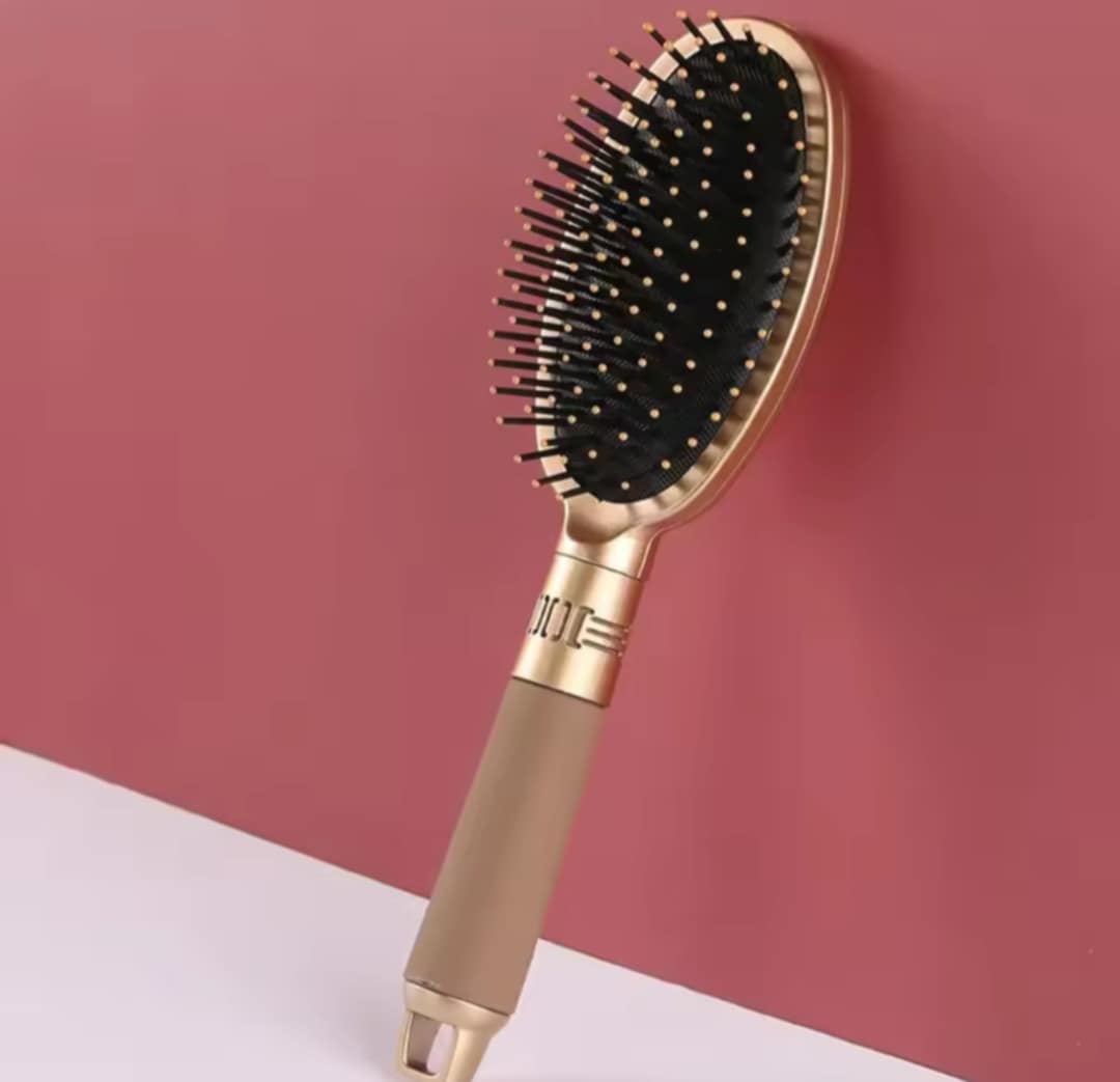 Ensemble de 3 brosses à cheveux or