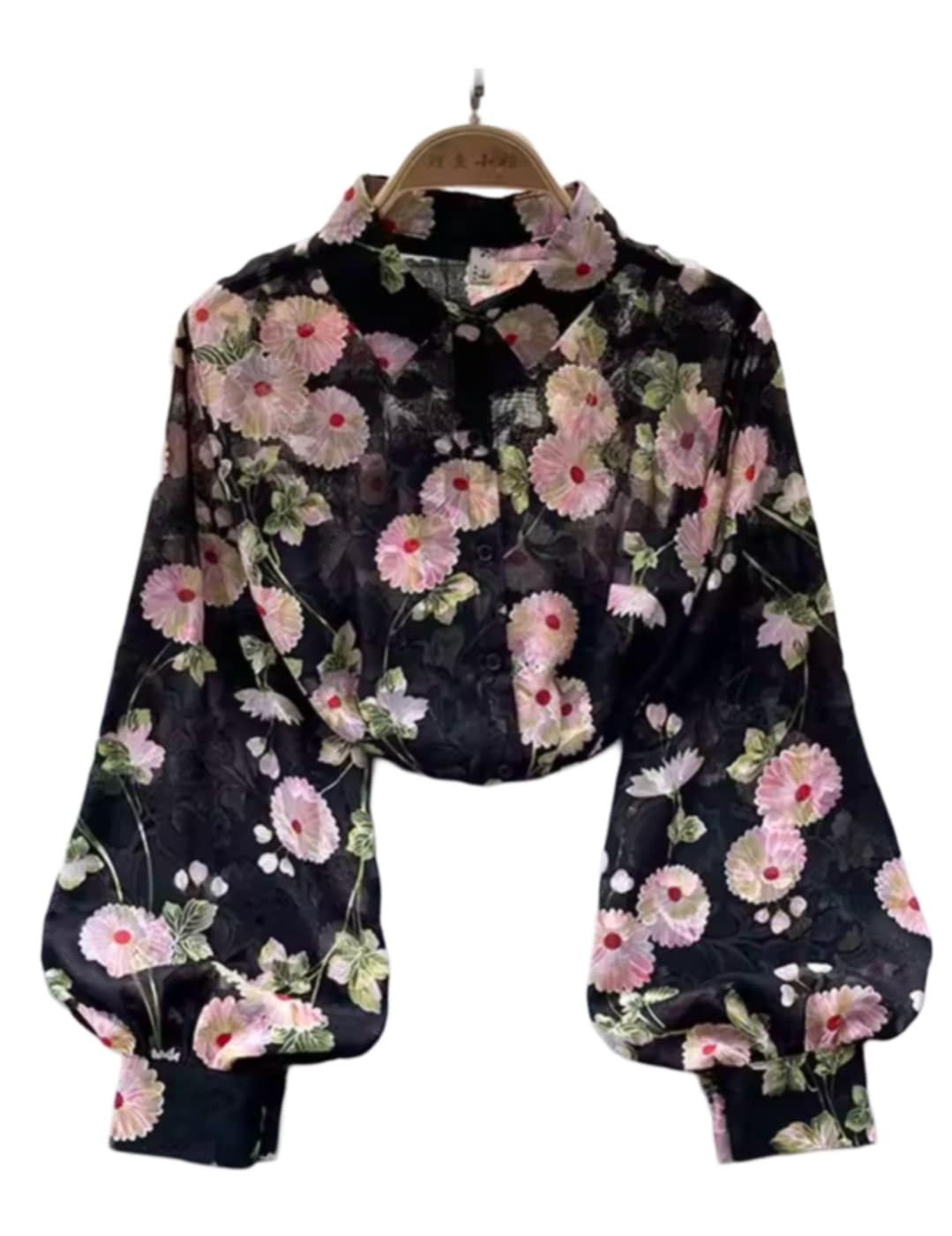 Chemise du printemps en mousseline fleurie