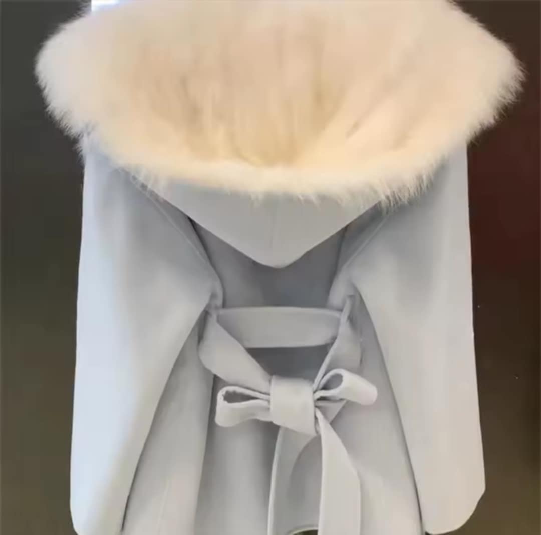 Manteau de laine chic avec ceinture pour femme