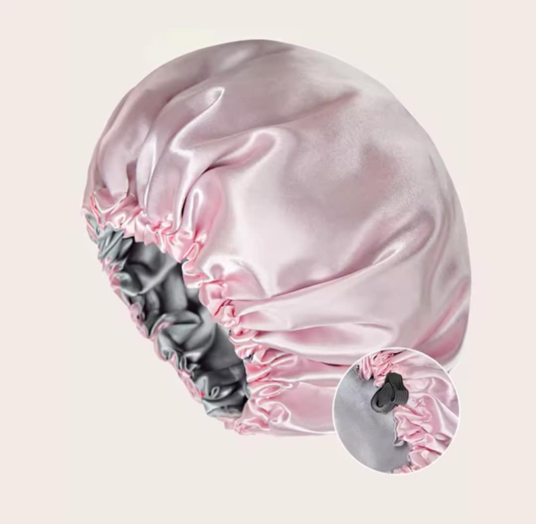 Bonnet de protection en satin pour extensions capillaires