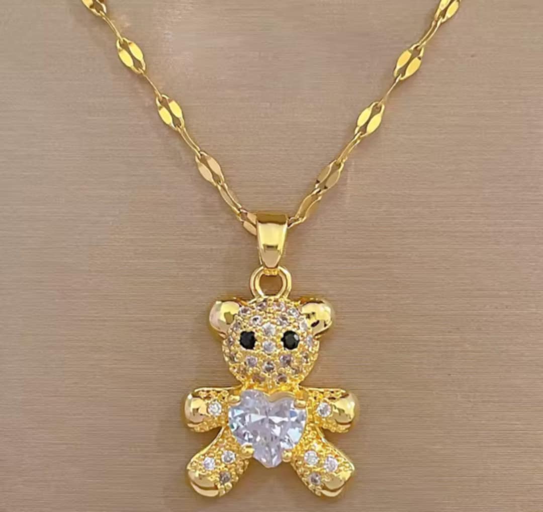 Ensemble de bijoux ours scintillant