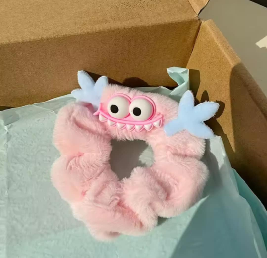 Lot de 4 chouchous en peluche monstre