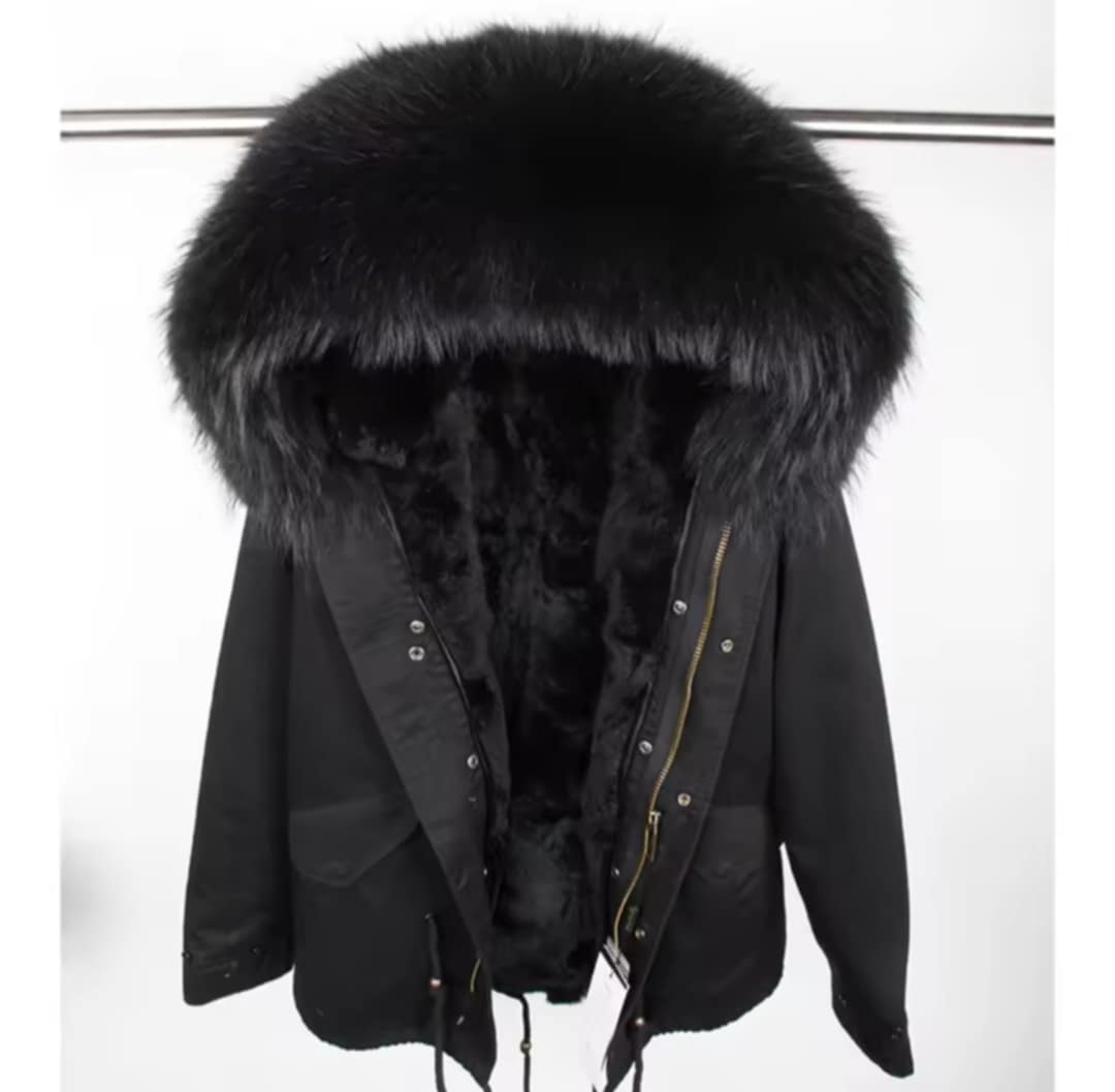 Manteau Insane court en fourrure véritable luxury