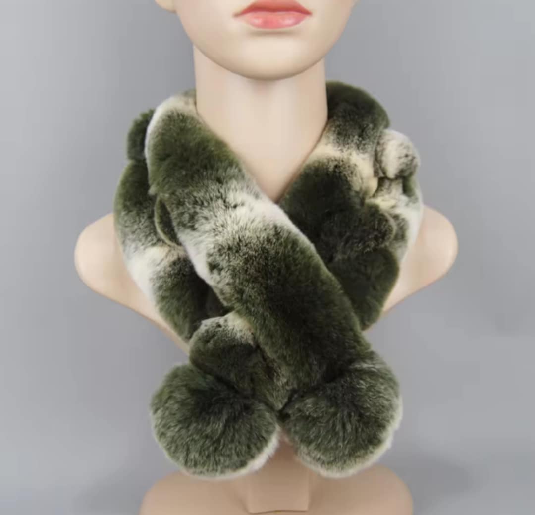 Foulard en fourrure véritable