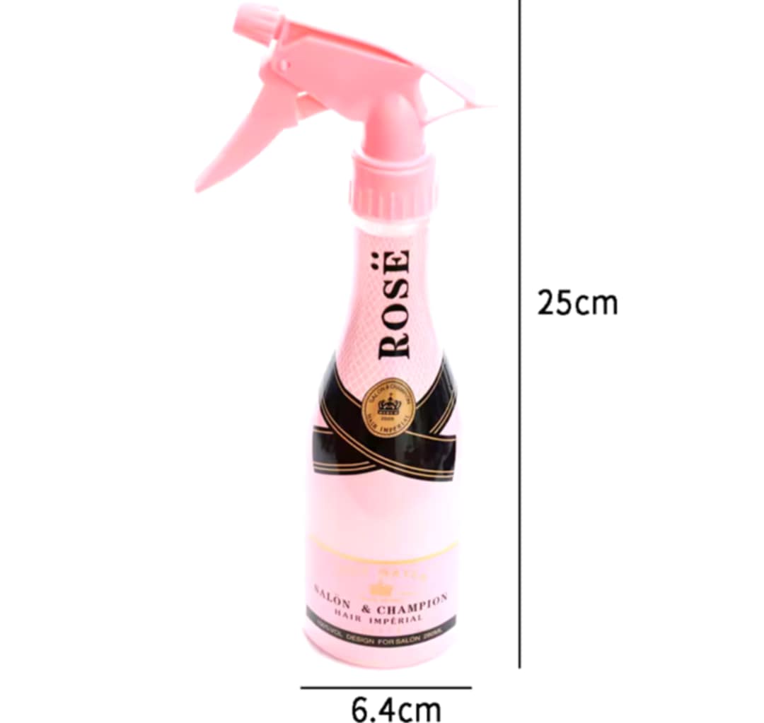 Bouteille de pulvérisation d'eau champagne