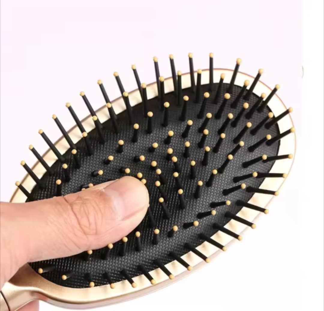 Ensemble de 3 brosses à cheveux or