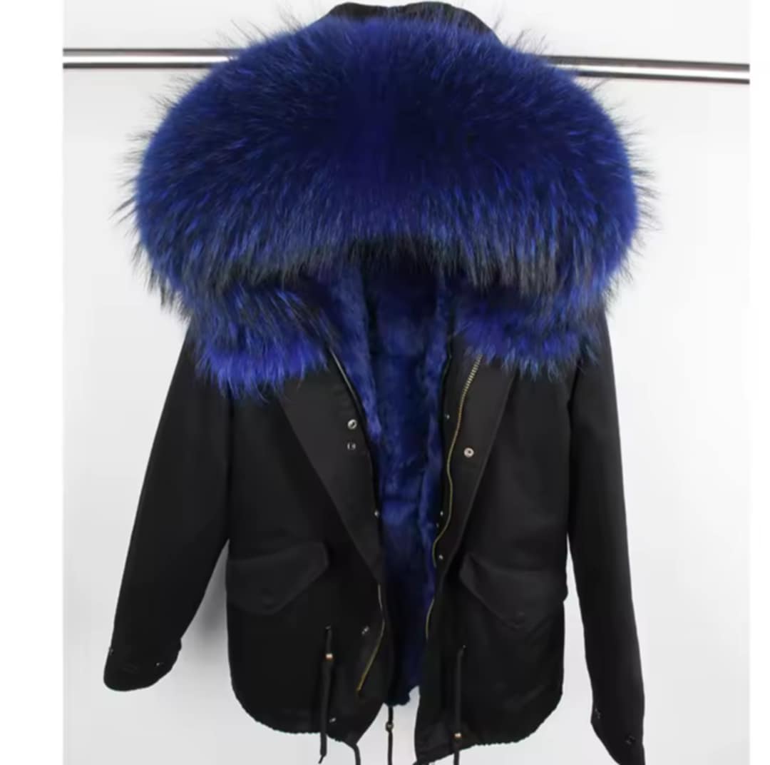 Manteau Insane court en fourrure véritable luxury