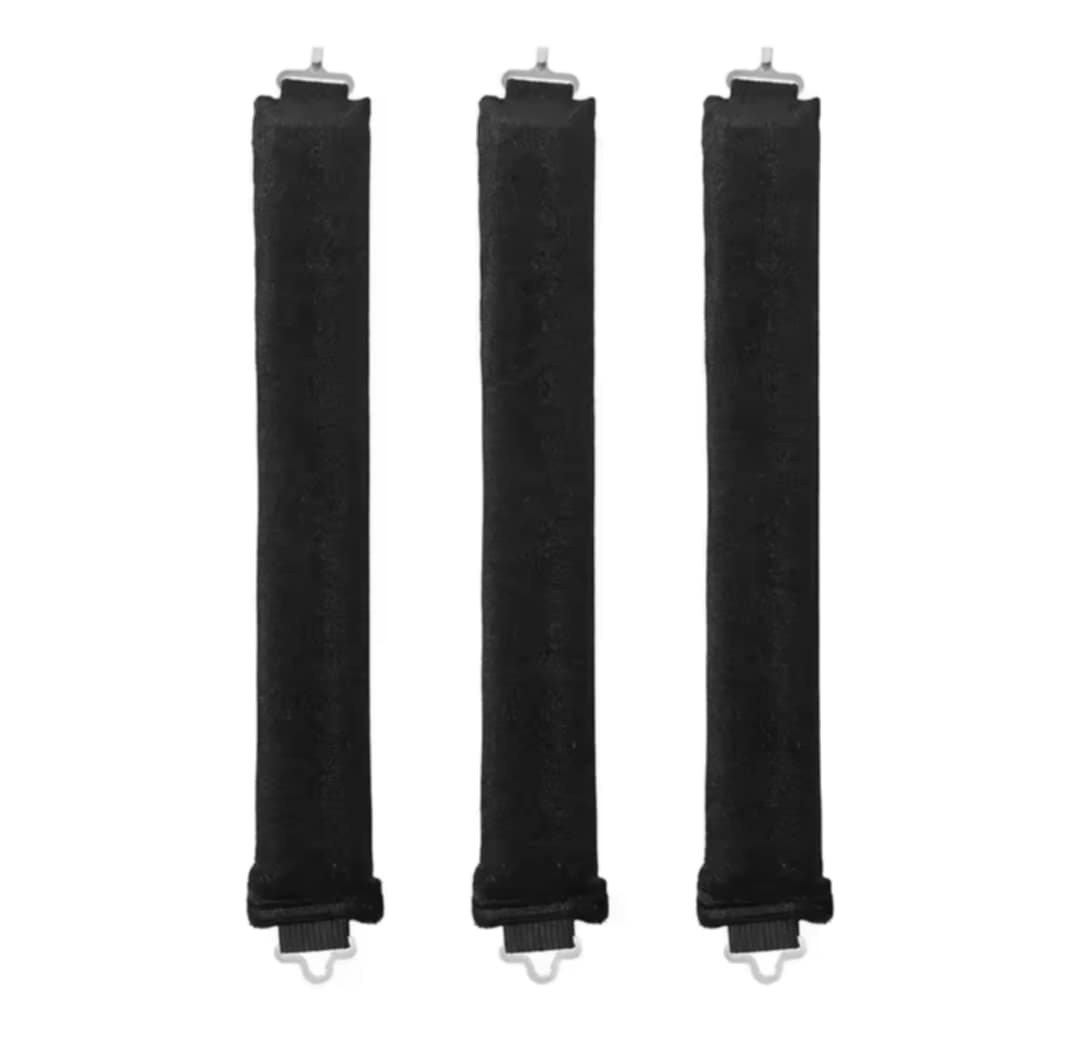 Rouleaux bigoudis de luxe en velours 3 pièces