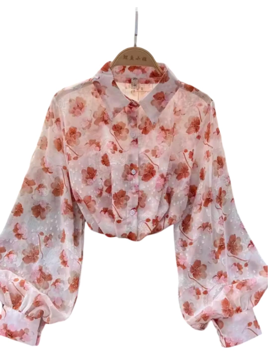 Chemise du printemps en mousseline fleurie