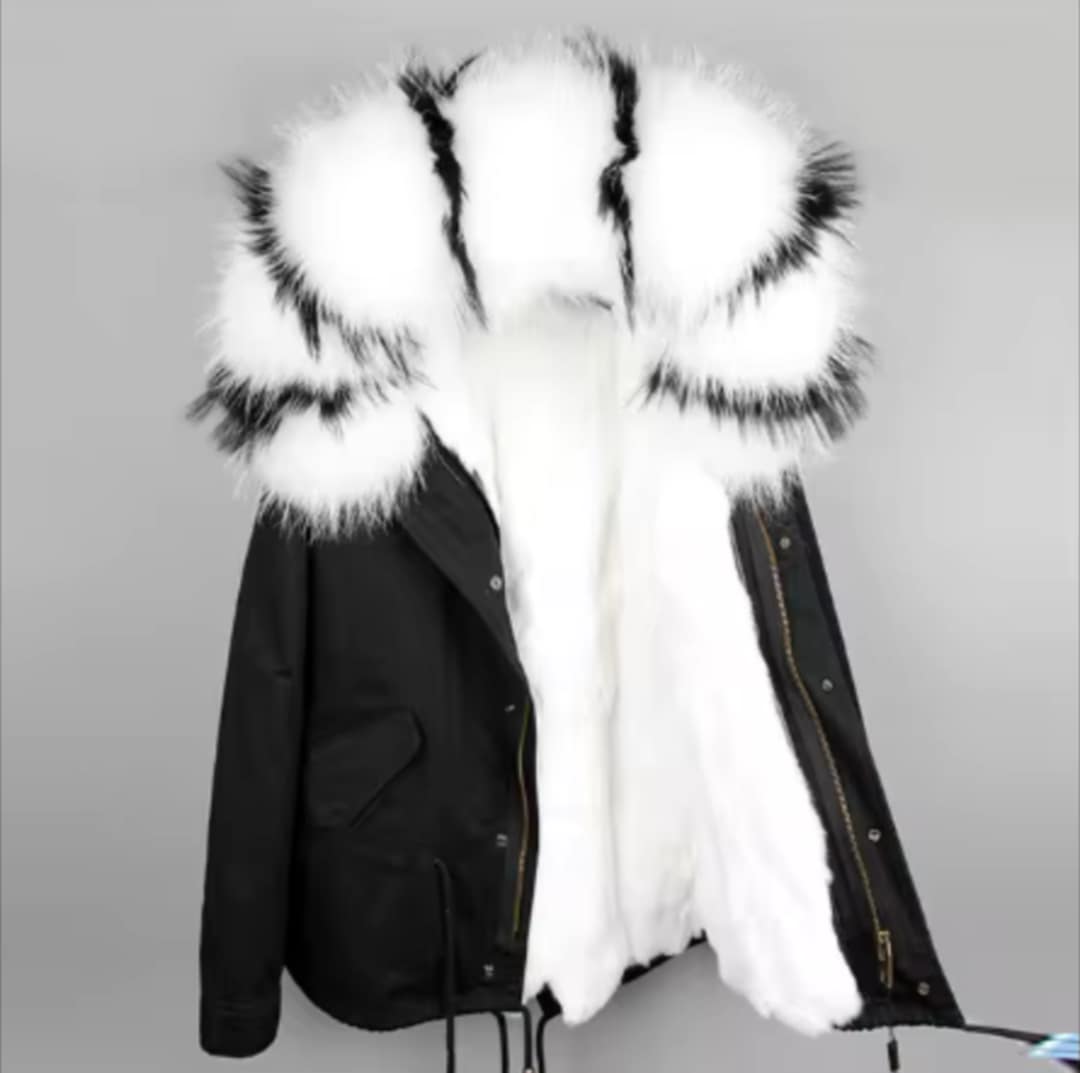 Manteau Insane court en fourrure véritable luxury