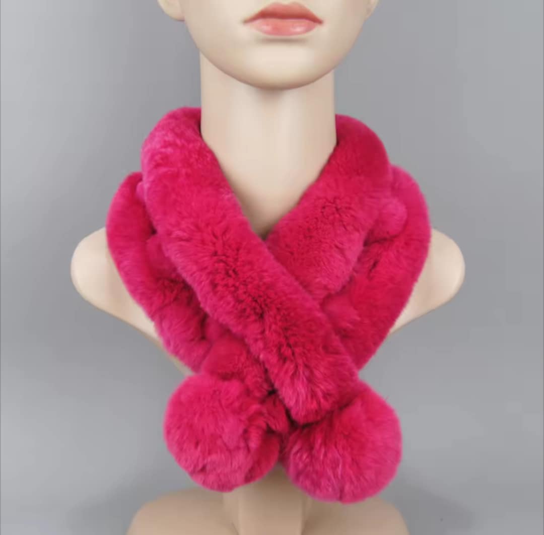 Foulard en fourrure véritable