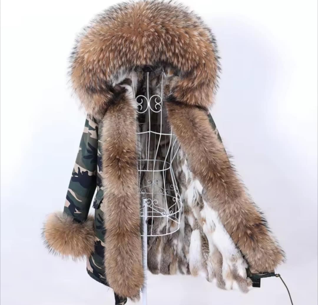 Manteau Insane long en fourrure véritable luxury