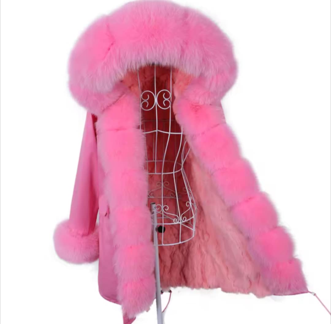 Manteau Insane long en fourrure véritable luxury