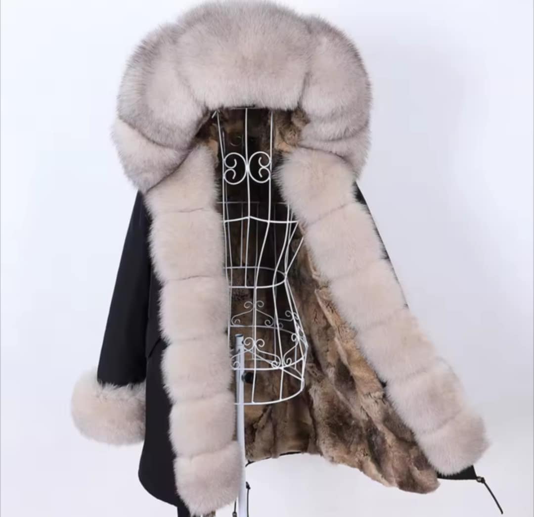Manteau Insane long en fourrure véritable luxury