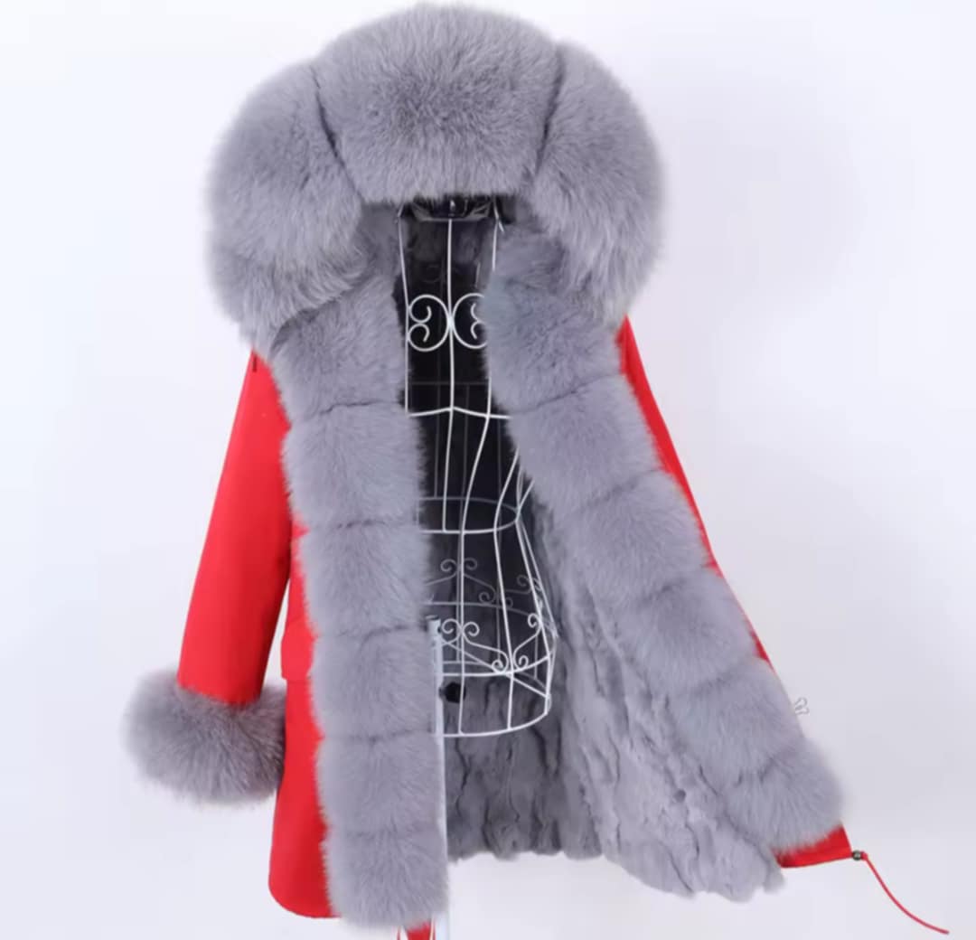 Manteau Insane long en fourrure véritable luxury