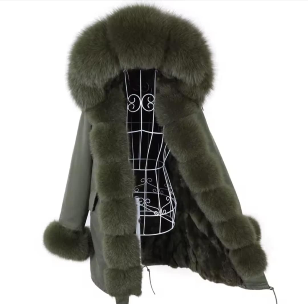 Manteau Insane long en fourrure véritable luxury