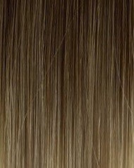 Extensions capillaires naturelles européennes Brun moyen ombré blond foncé cendré & blond naturel #04/18A/60 – 12 à 30 pouces