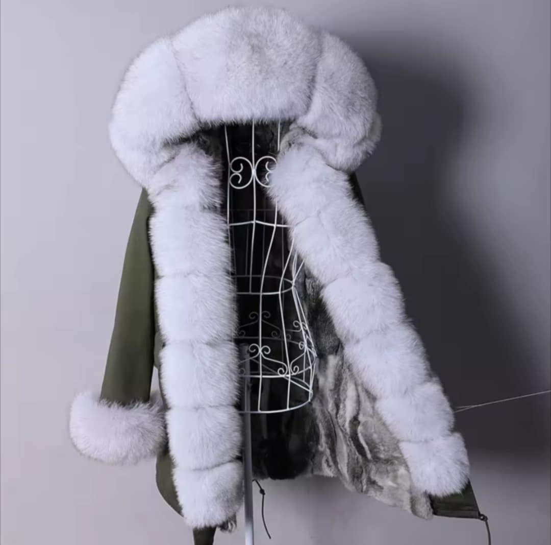 Manteau Insane long en fourrure véritable luxury