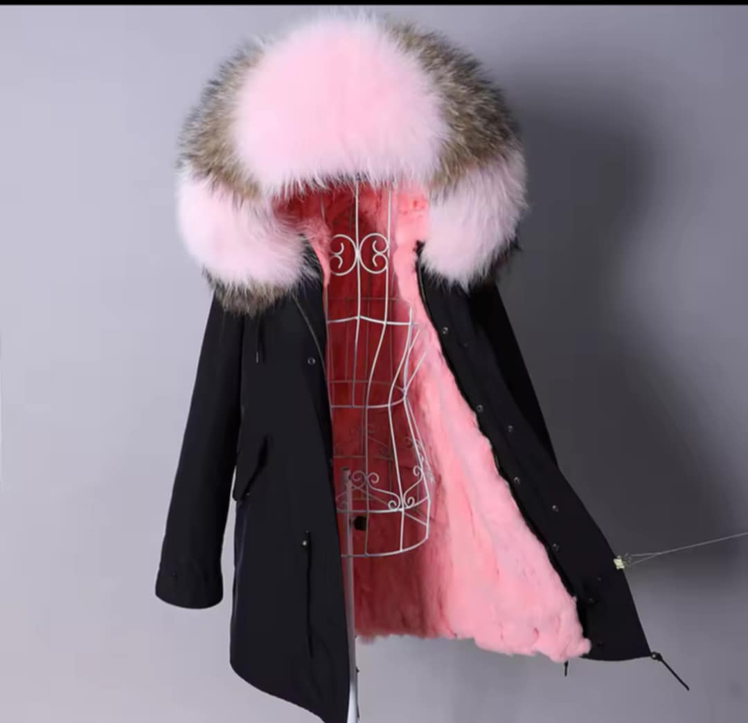 Manteau Insane long en fourrure véritable luxury