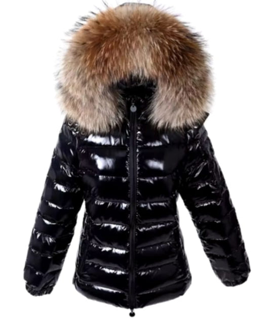Manteau matelassé en duvet naturelle pour femme
