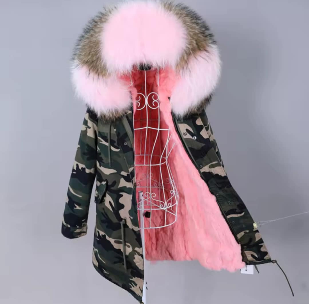 Manteau Insane long en fourrure véritable luxury
