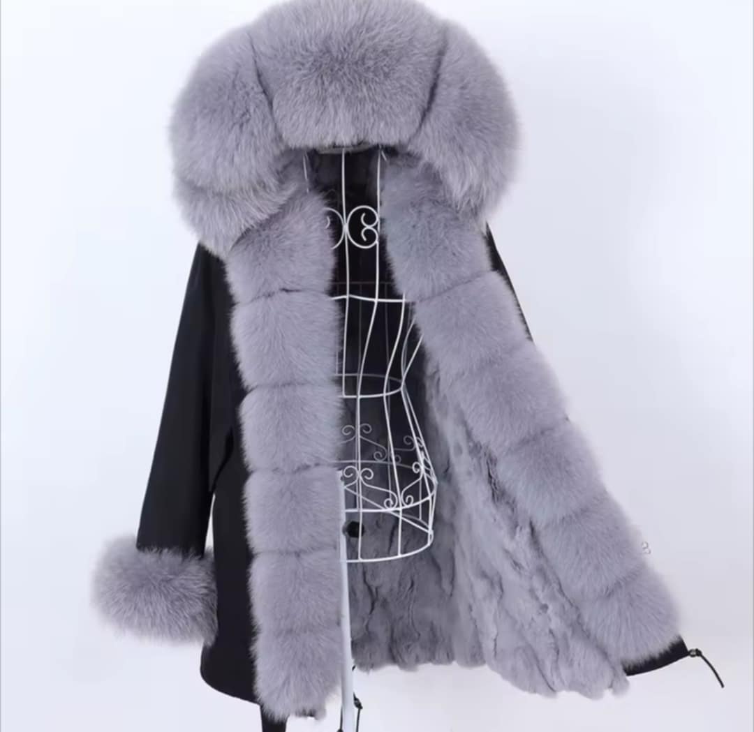 Manteau Insane long en fourrure véritable luxury