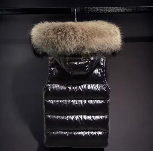 Manteau veste sans manche pour femme