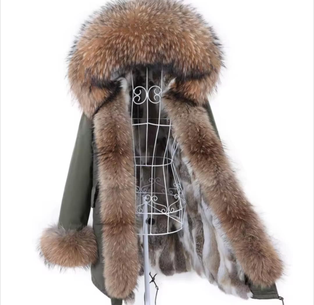 Manteau Insane long en fourrure véritable luxury