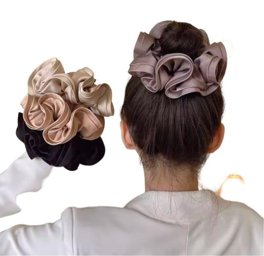 Chouchou en satin doublé