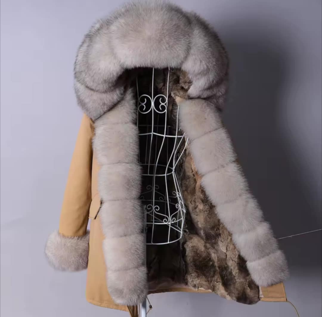 Manteau Insane long en fourrure véritable luxury