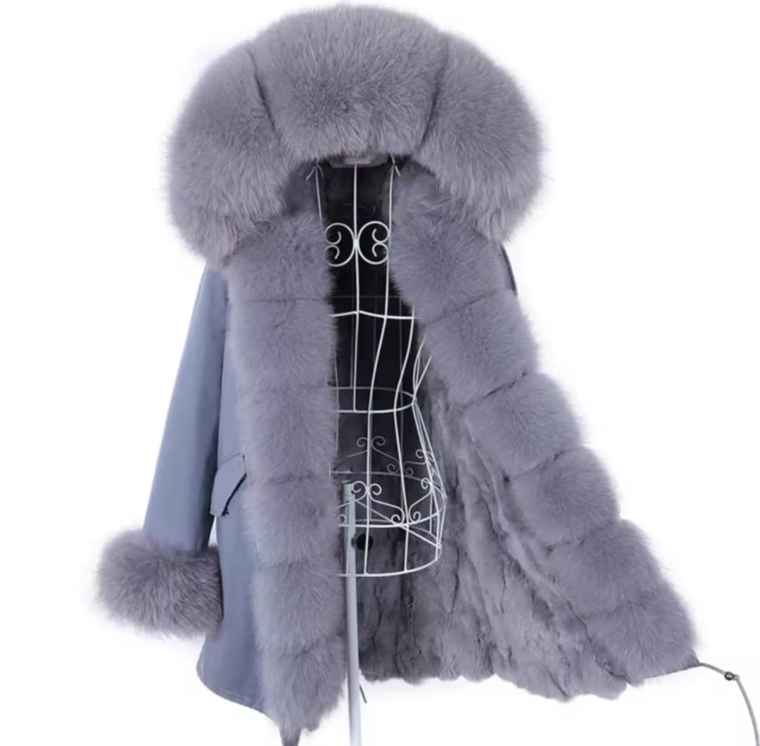 Manteau Insane long en fourrure véritable luxury