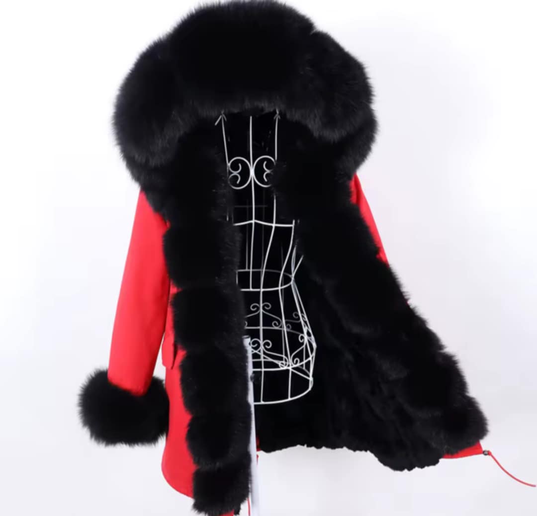 Manteau Insane long en fourrure véritable luxury