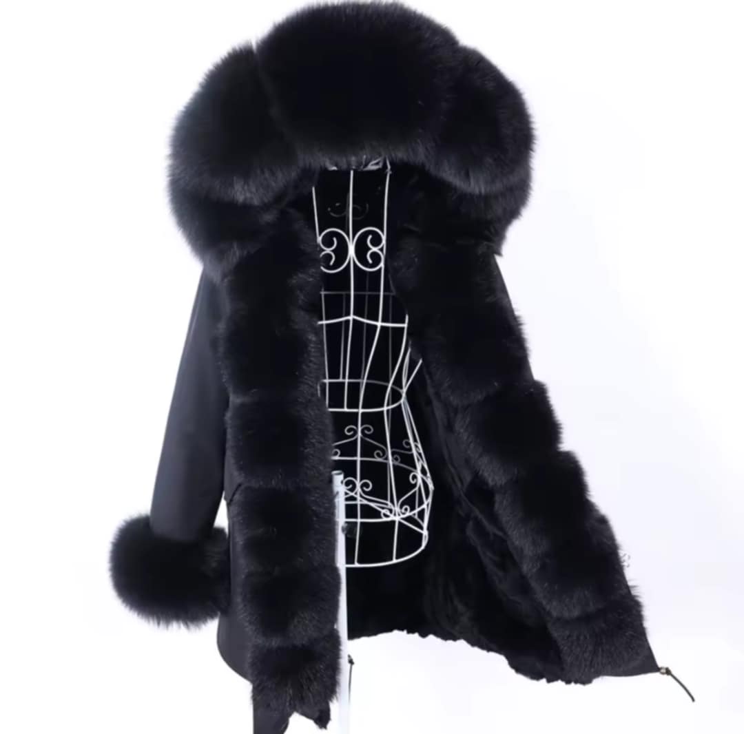 Manteau Insane long en fourrure véritable luxury